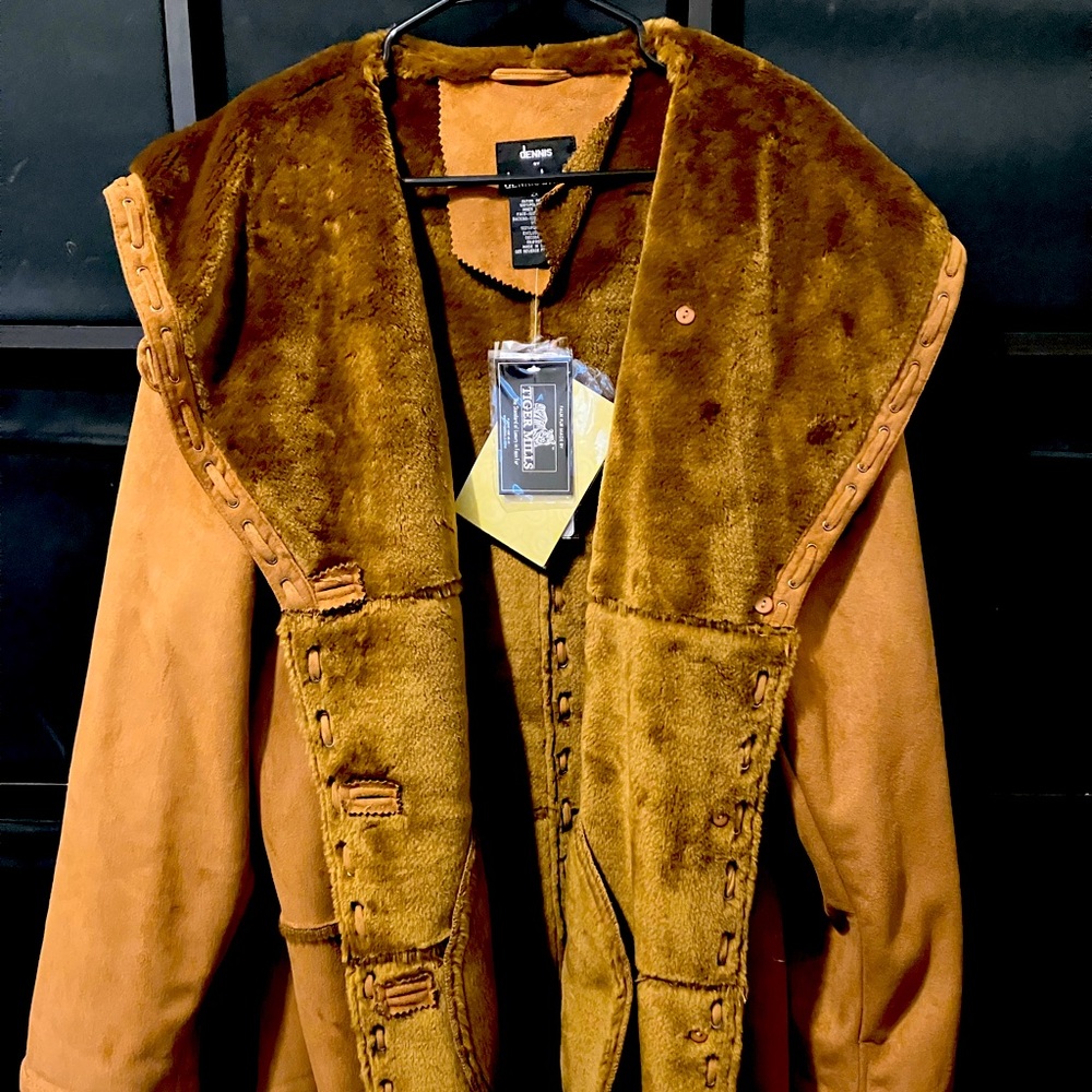 NWT 2XL Dennis Basso Faux Leather Jacket